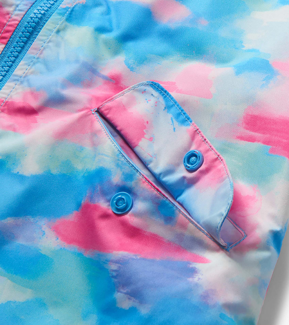 Girls Sunset Tie Dye Microfiber Rain Jacket | Hatley For Girls
