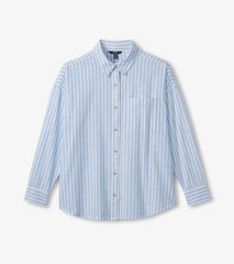 Relaxed Button Down - Cashmere Blue Stripes | Hatley Discount Women