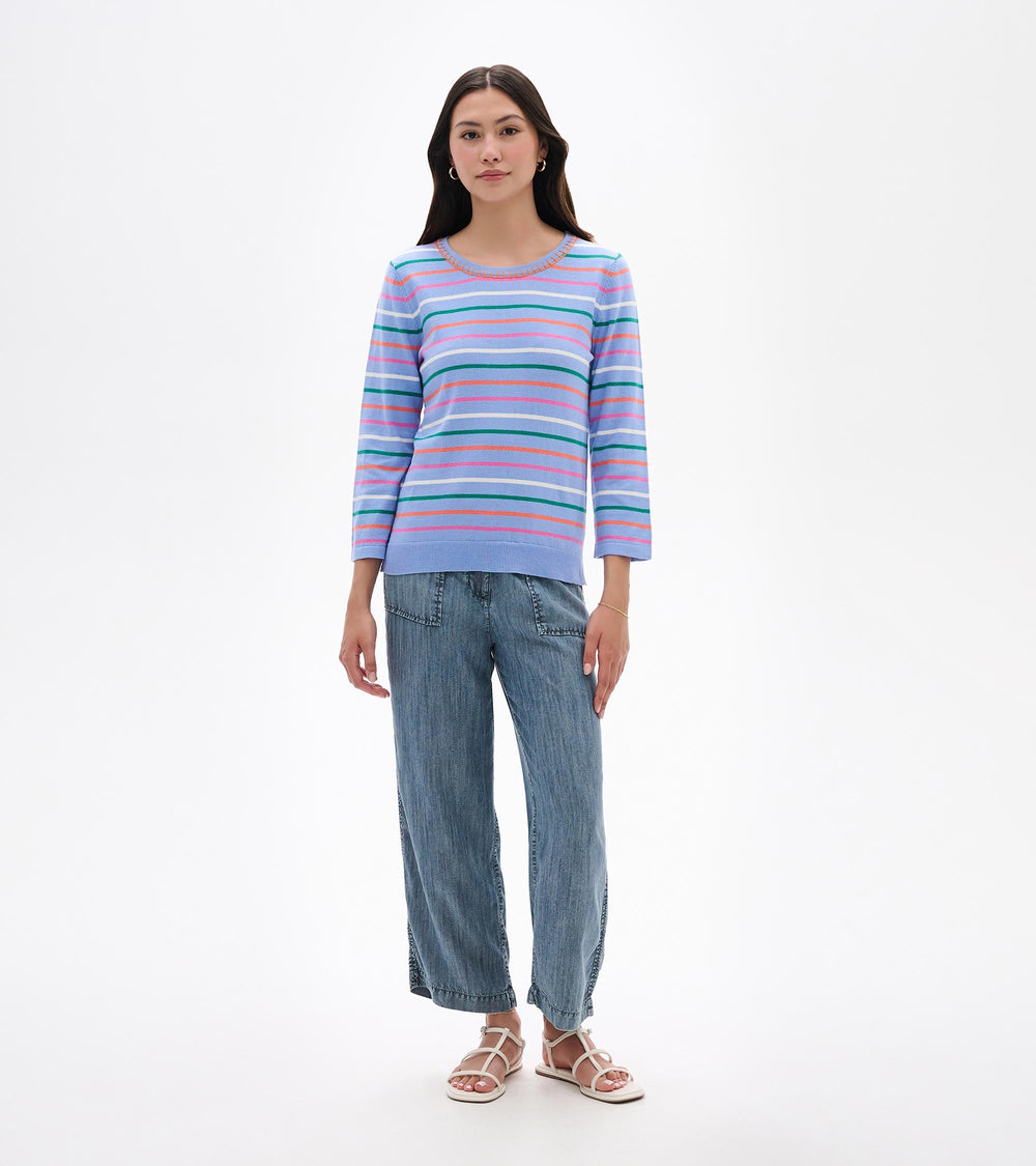 3/4 Sleeve Knit Top - Summer Stripes | Hatley Discount Women
