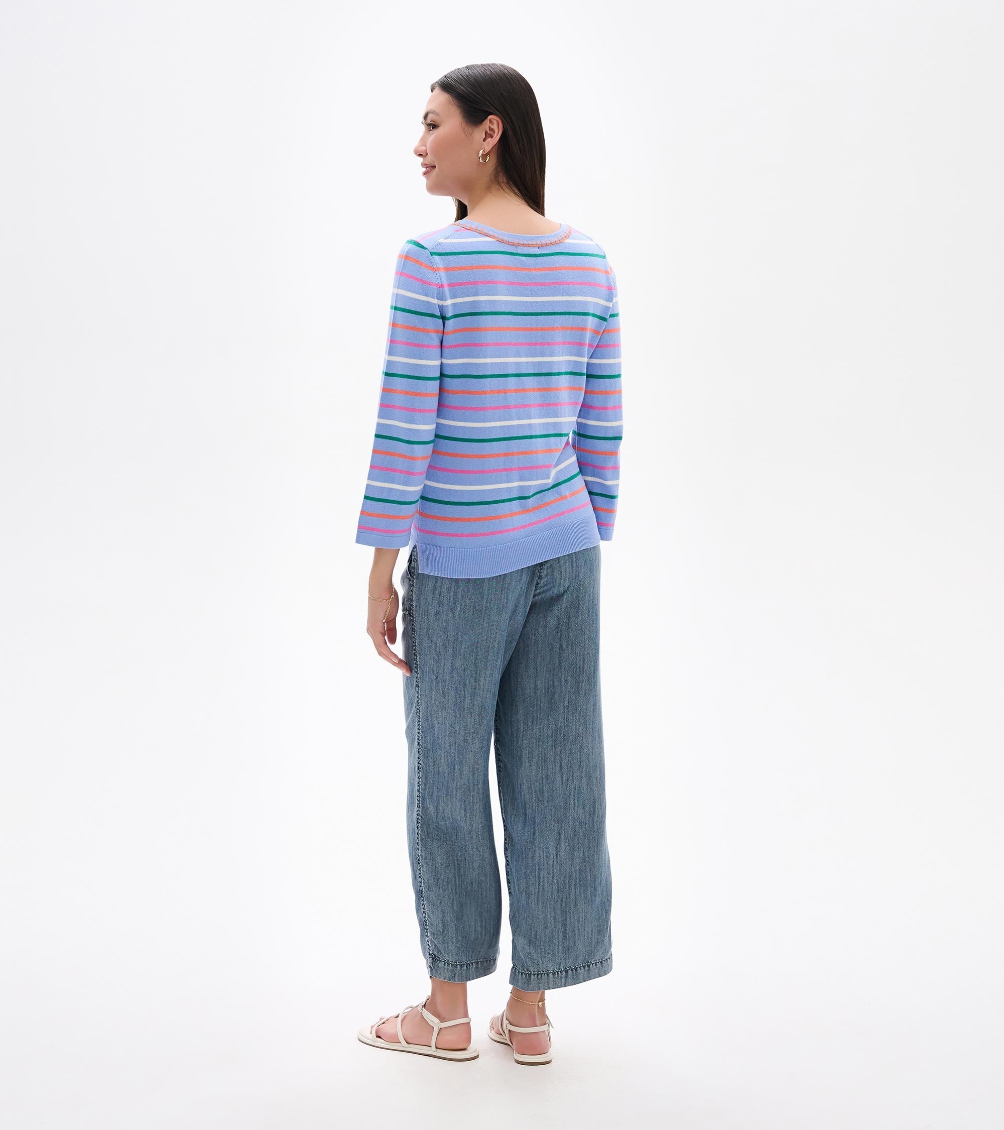 3/4 Sleeve Knit Top - Summer Stripes | Hatley Discount Women