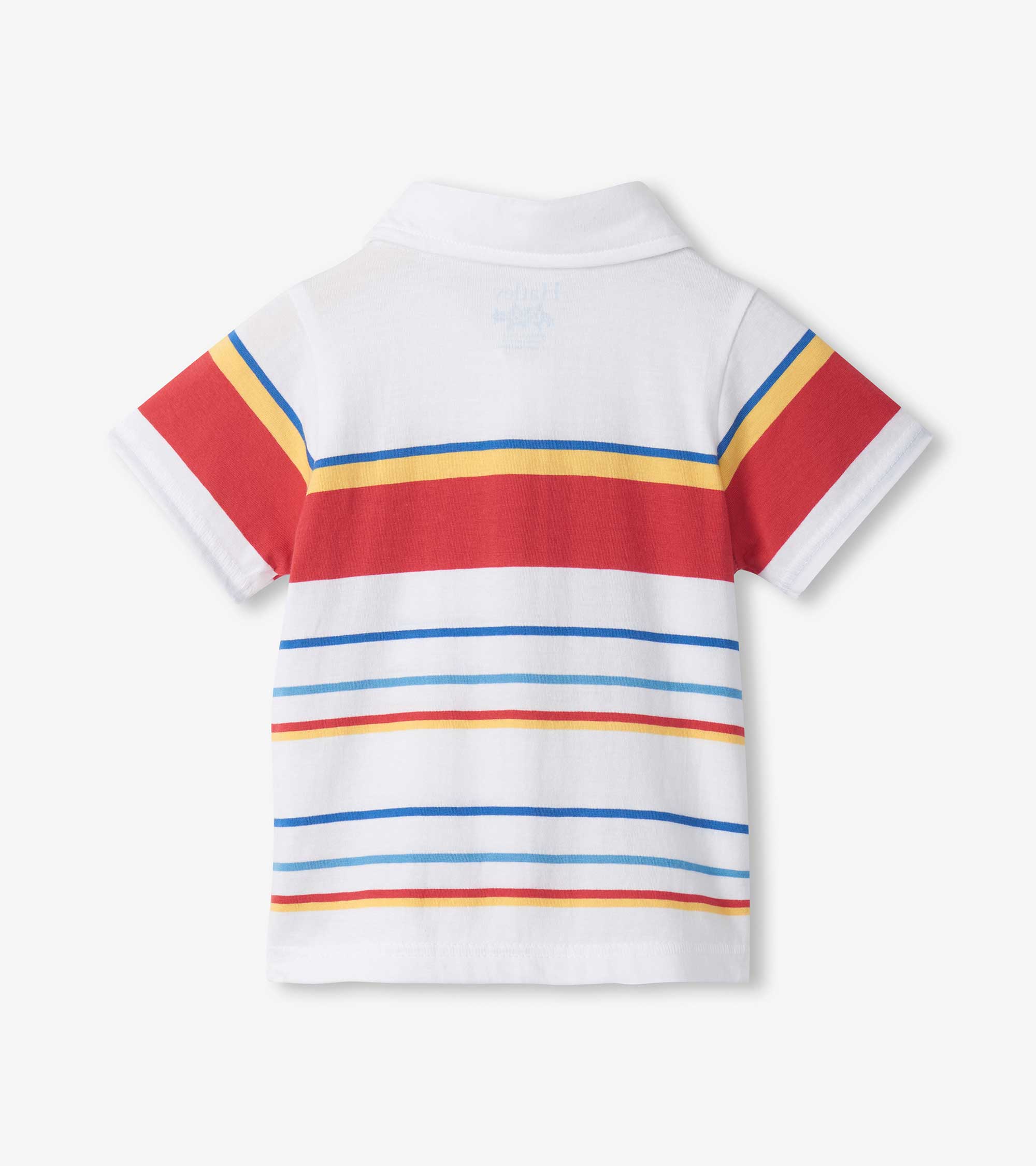 Baby & Toddler Boys Seascape Stripes Peached Jersey Polo T-Shirt | Hatley
