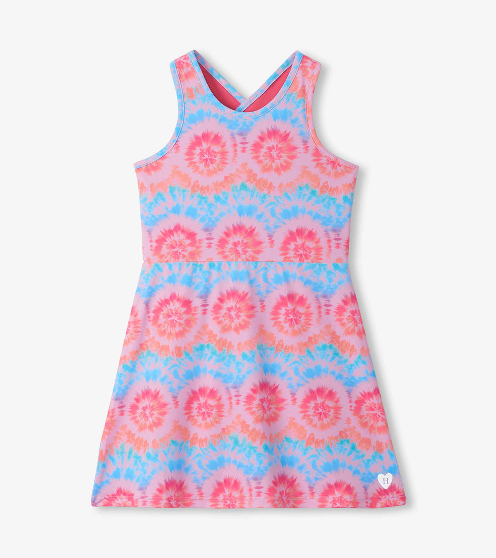 Girls Starburst Tie Dye Active A-Line Dress | Hatley Outlet Girls