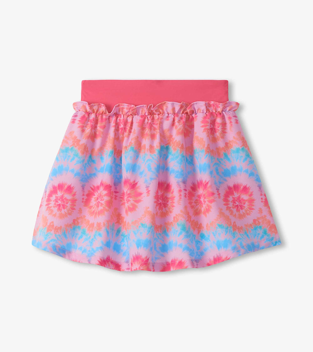 Girls Starburst Tie Dye Ruffle Skort | Hatley