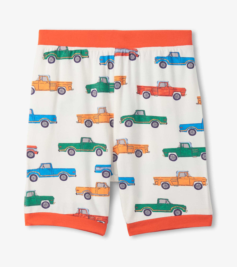 Boys Trucks Bamboo Short Pajama Set | Hatley Sale Boys