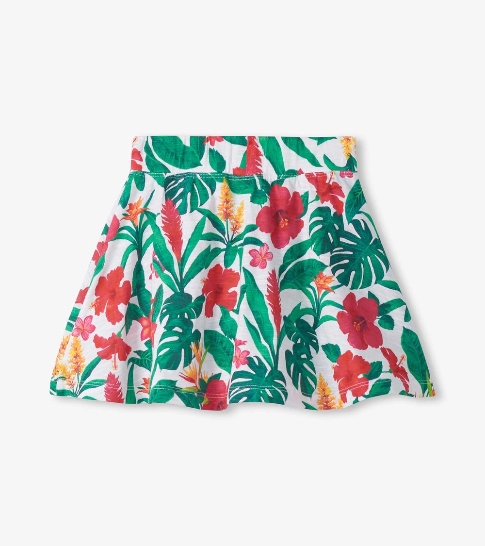 Girls Tropical Flowers Floaty Skort | Hatley Outlet Girls