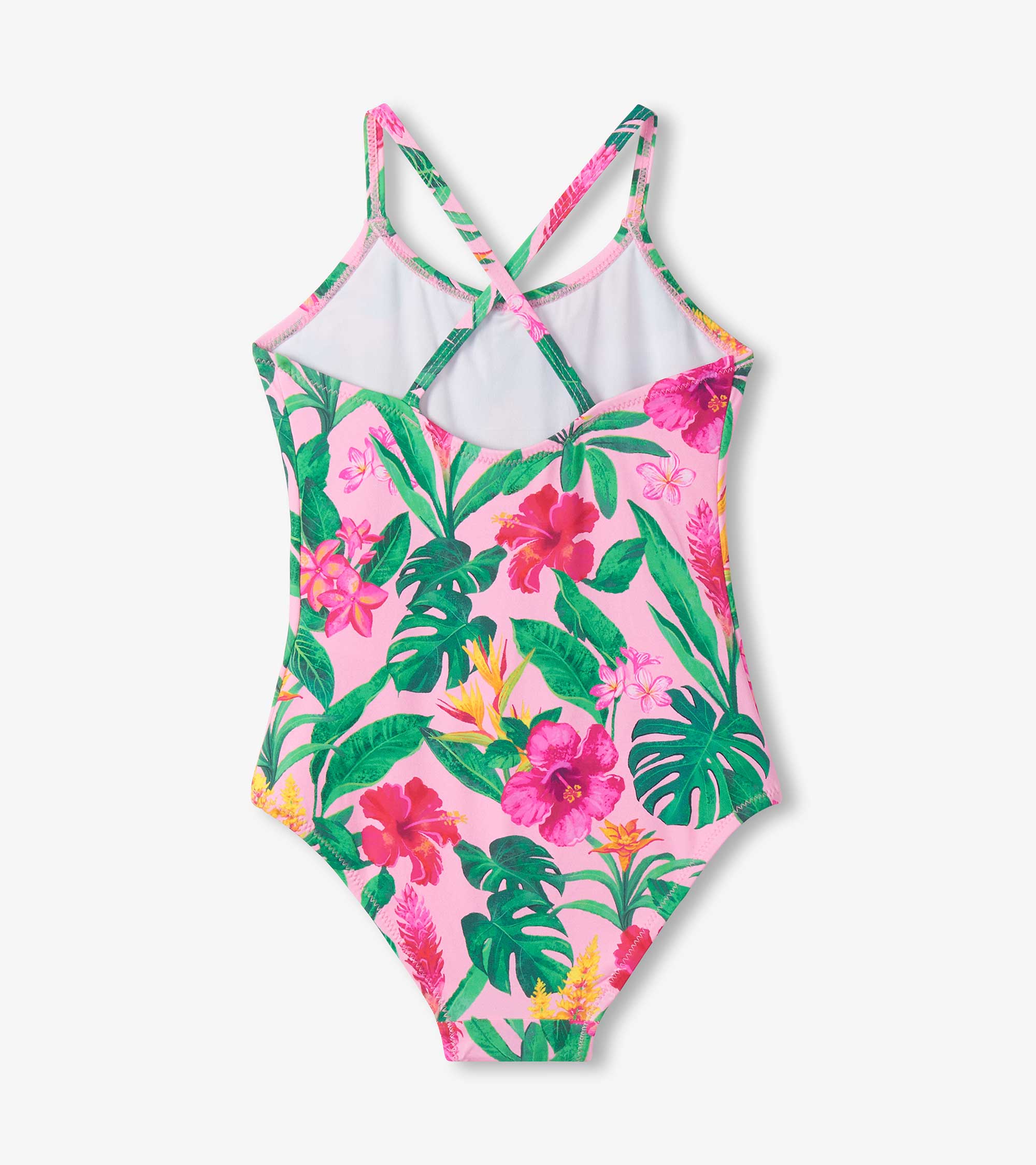 Girls Tropical Flowers One-Piece Swimsuit | Hatley US Girls