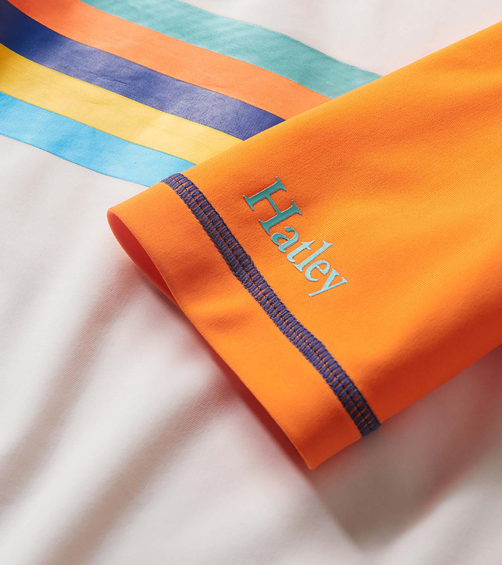 Boys Sunny Orange Short Sleeve Rashguard | Hatley