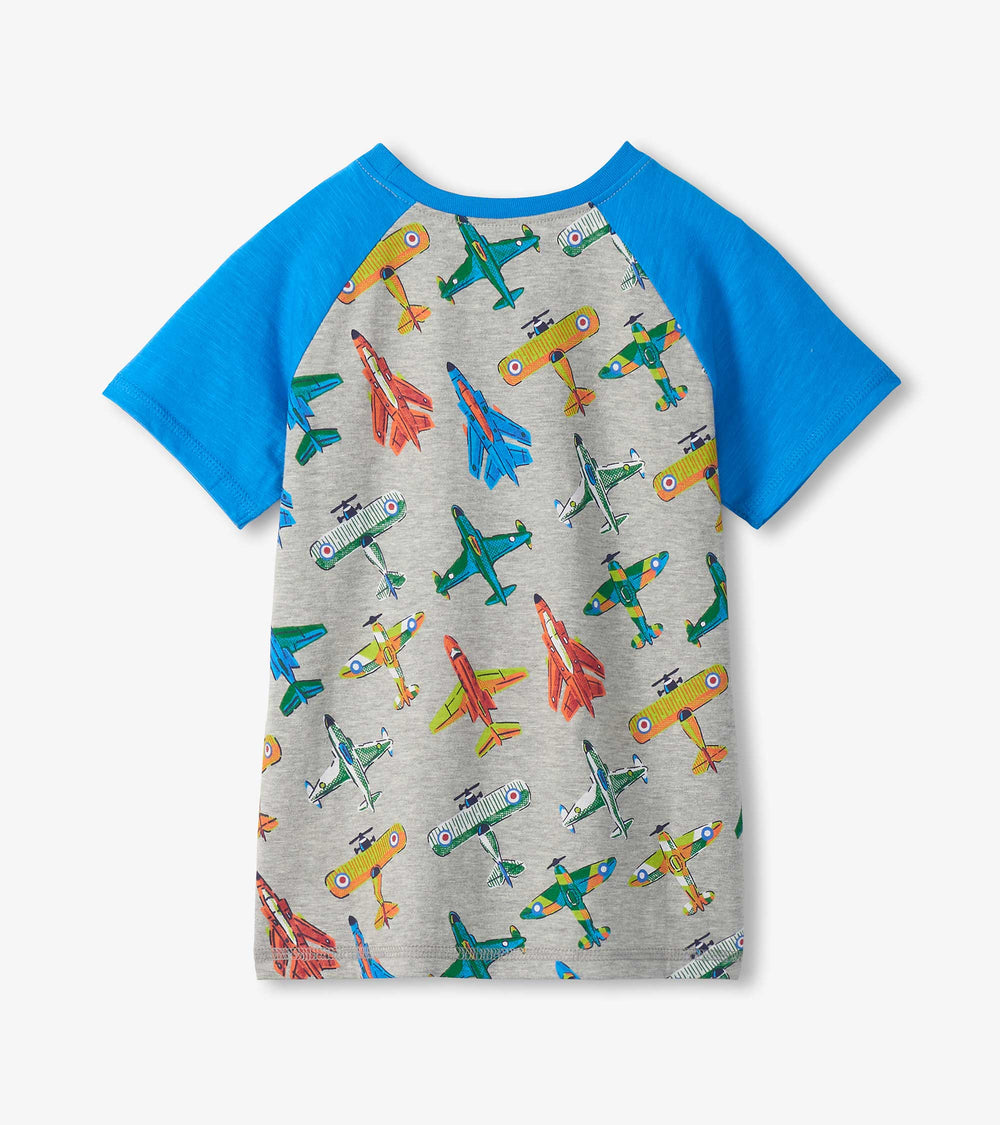 Boys Vintage Aircrafts Raglan T-Shirt | Hatley Onsale Boys