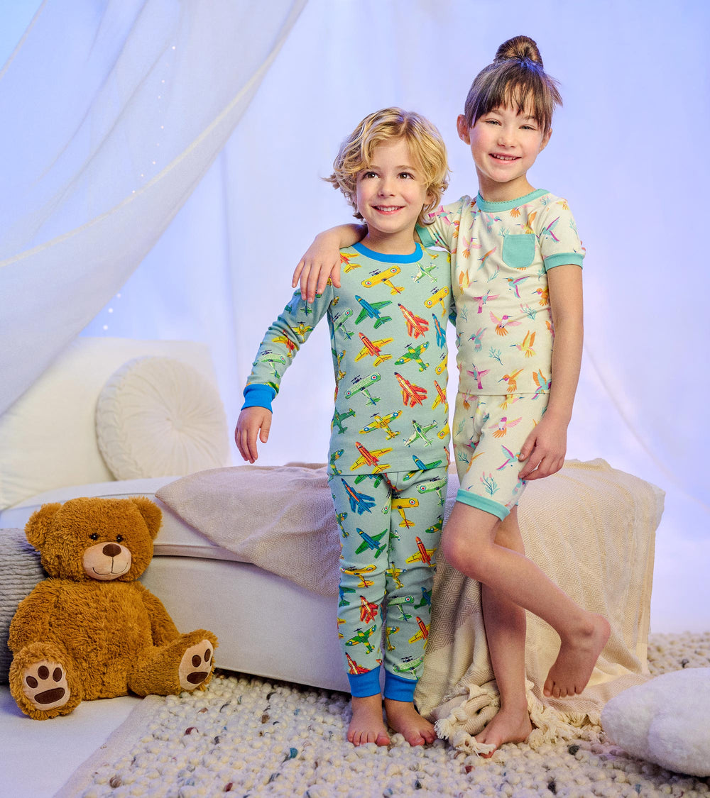 Boys Vintage Aircrafts Cotton Pajama Set | Hatley Boys