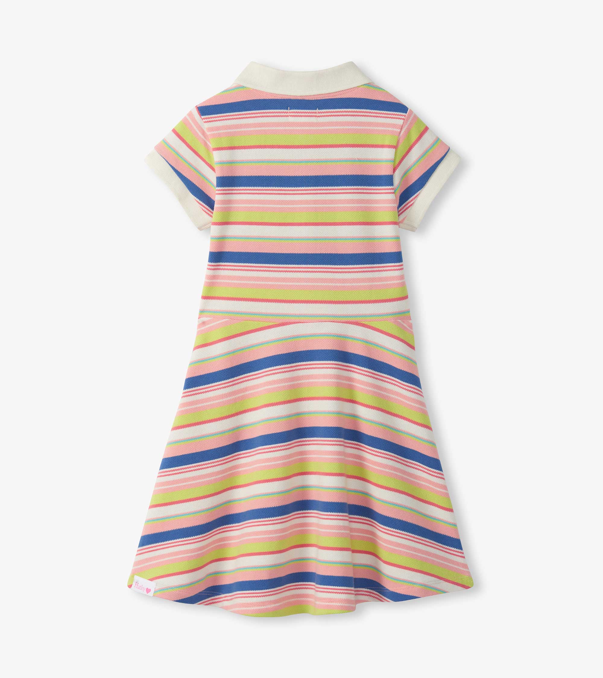Girls Vintage Camp Stripe Pique Polo Dress | Hatley Outlet Girls