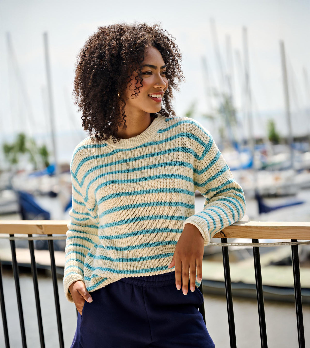 Athena Sweater - Cashmere Blue | Hatley Outlet Women