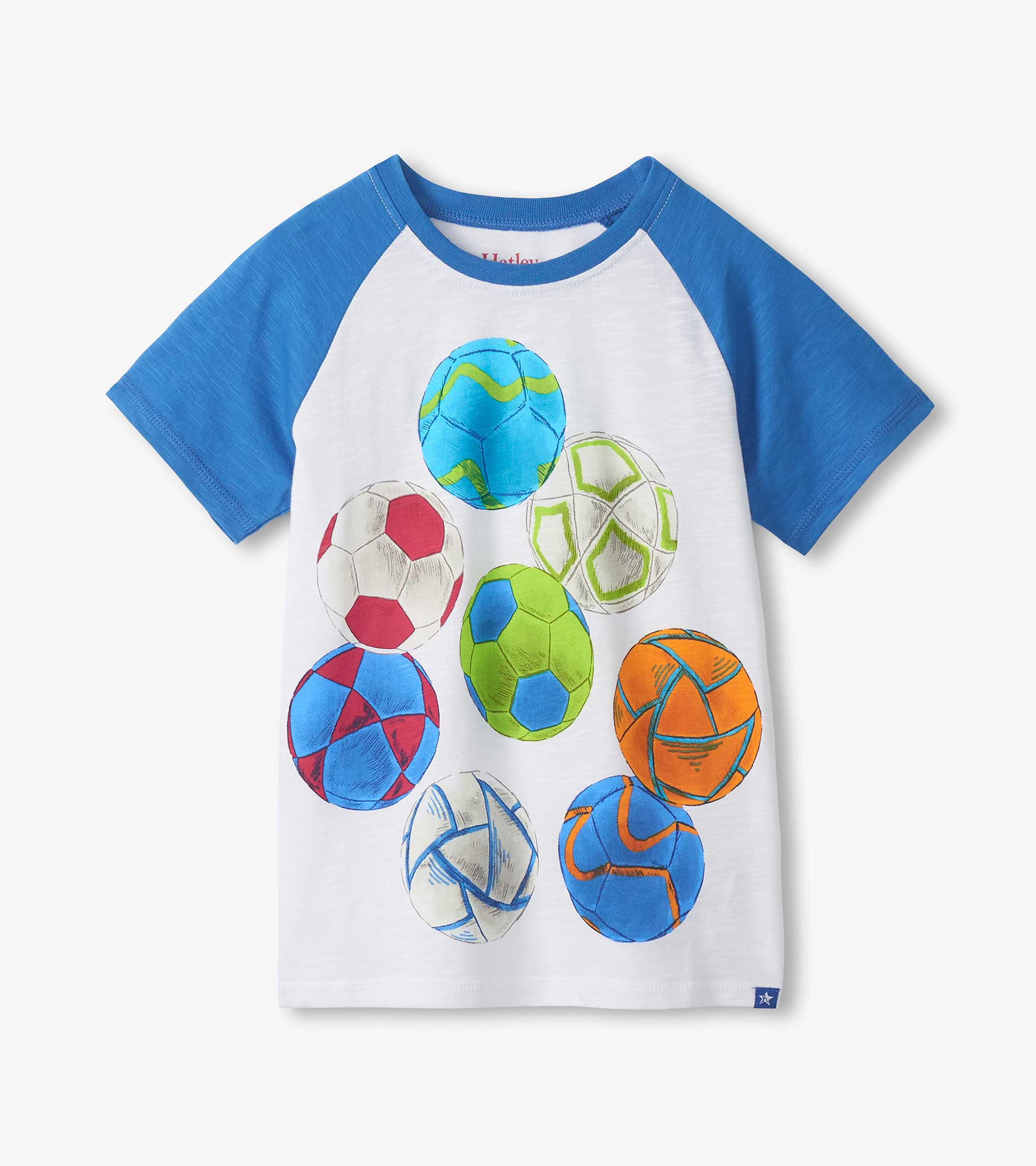 Boys Soccer Balls Raglan T-Shirt | Hatley Discount Boys