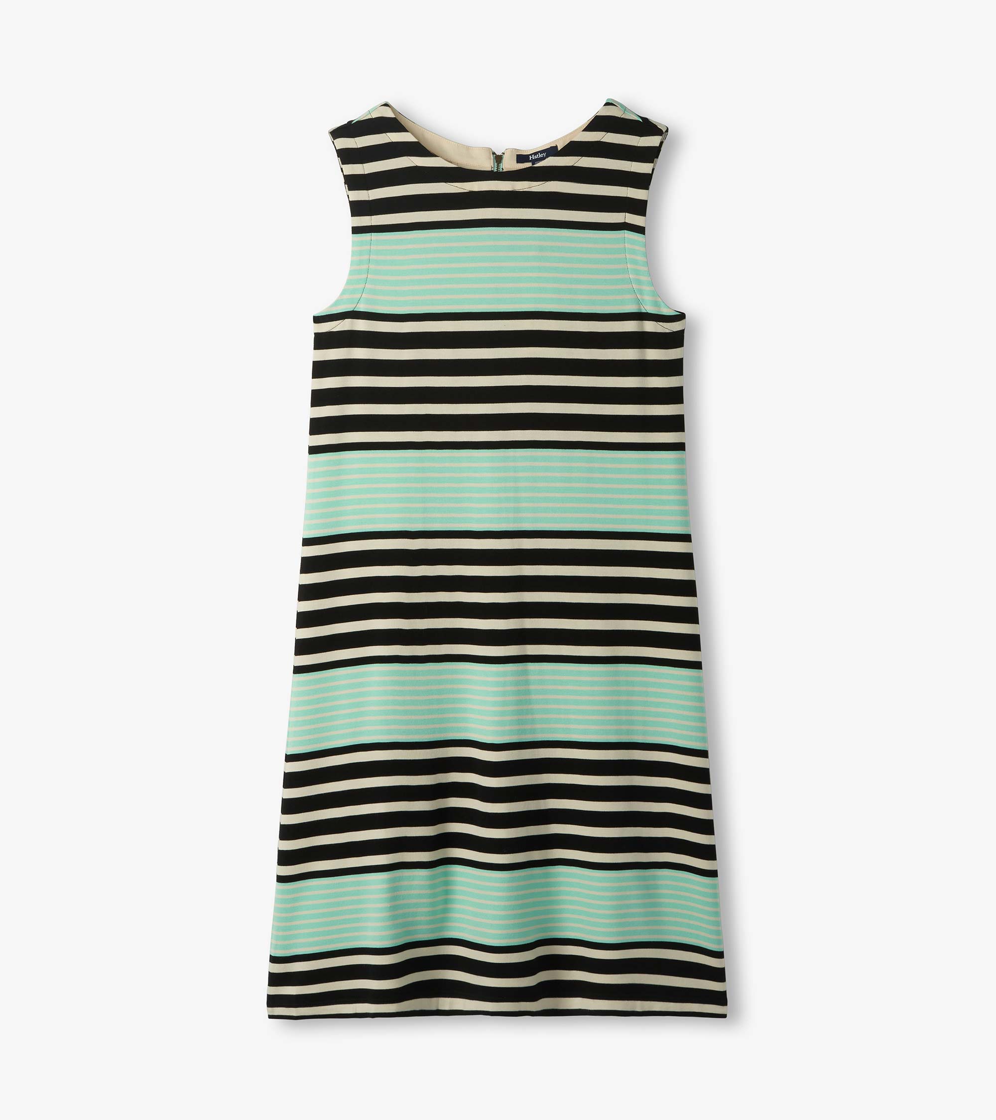 Sofia Dress - Black Colorblock Stripes | Hatley