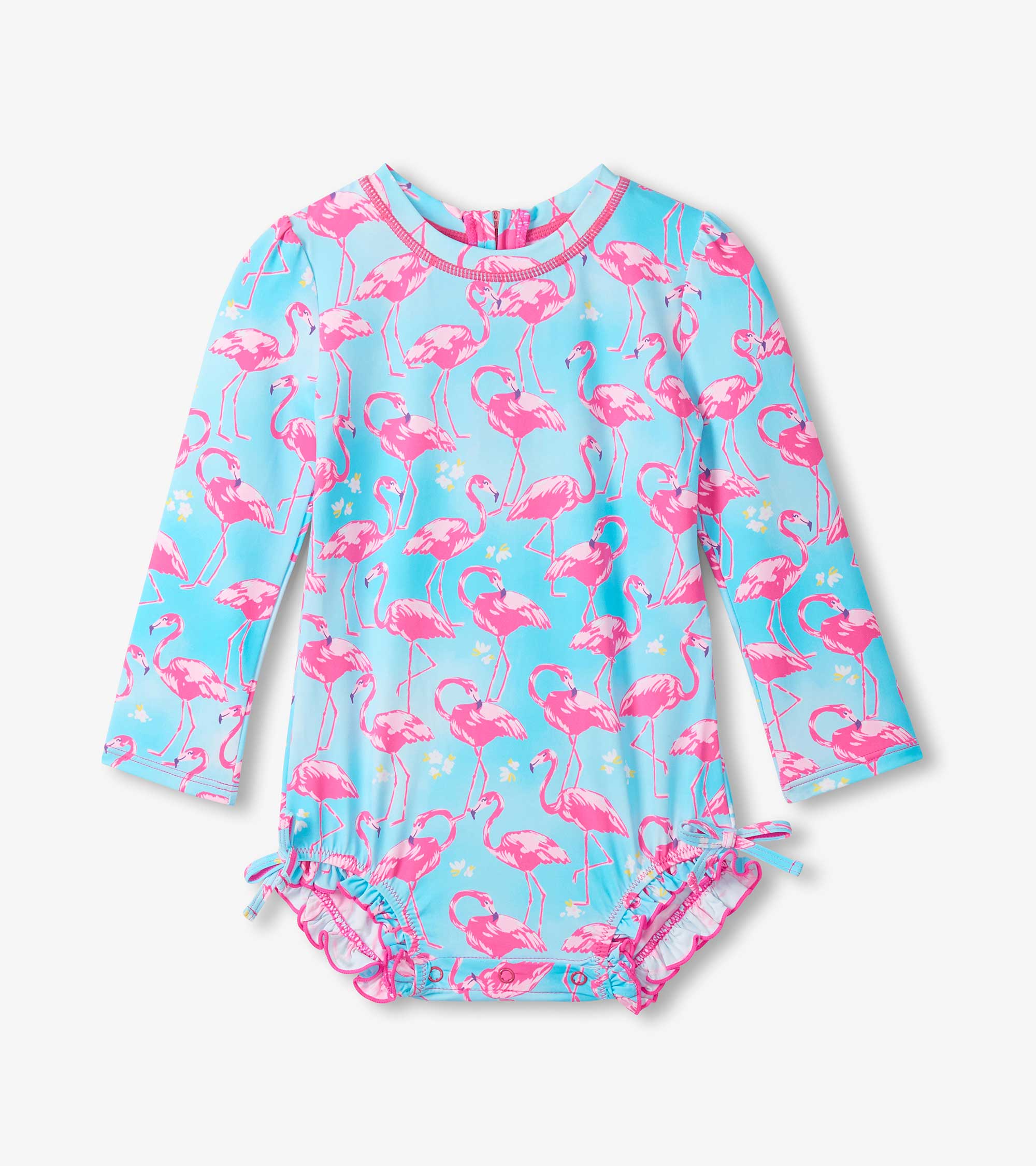 Baby Girls Flamingos One-Piece Rashguard Swimsuit | Hatley US Baby & Toddler