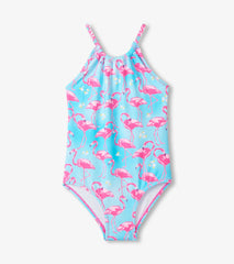 Girls Flamingos One-Piece Swimsuit | Hatley Outlet Girls