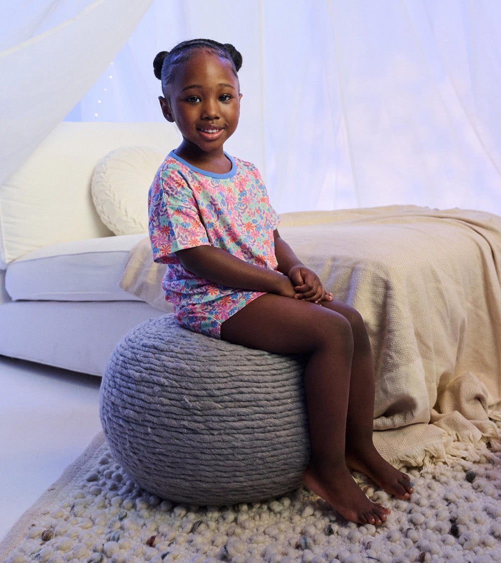 Girls Whimsical Flowers Short Sleep Set | Hatley Onsale Girls