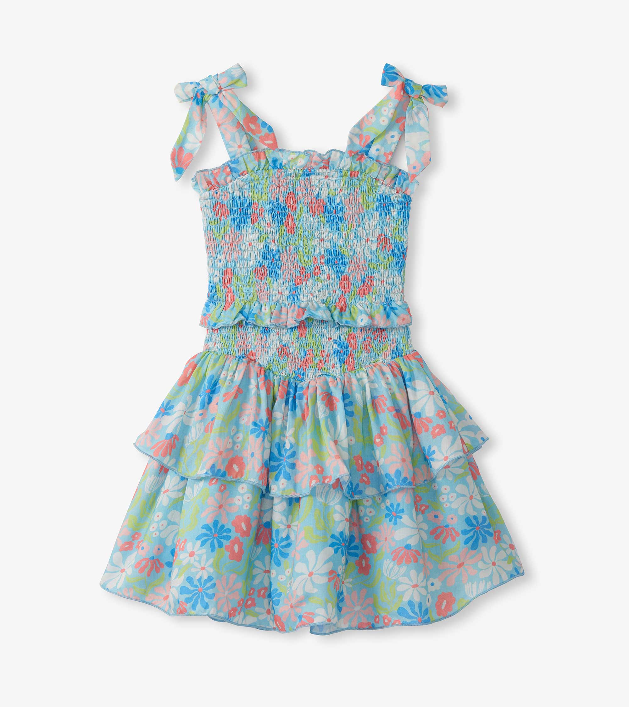 Girls Whimsical Flowers Smocked Angel Dress | Hatley Onsale Girls