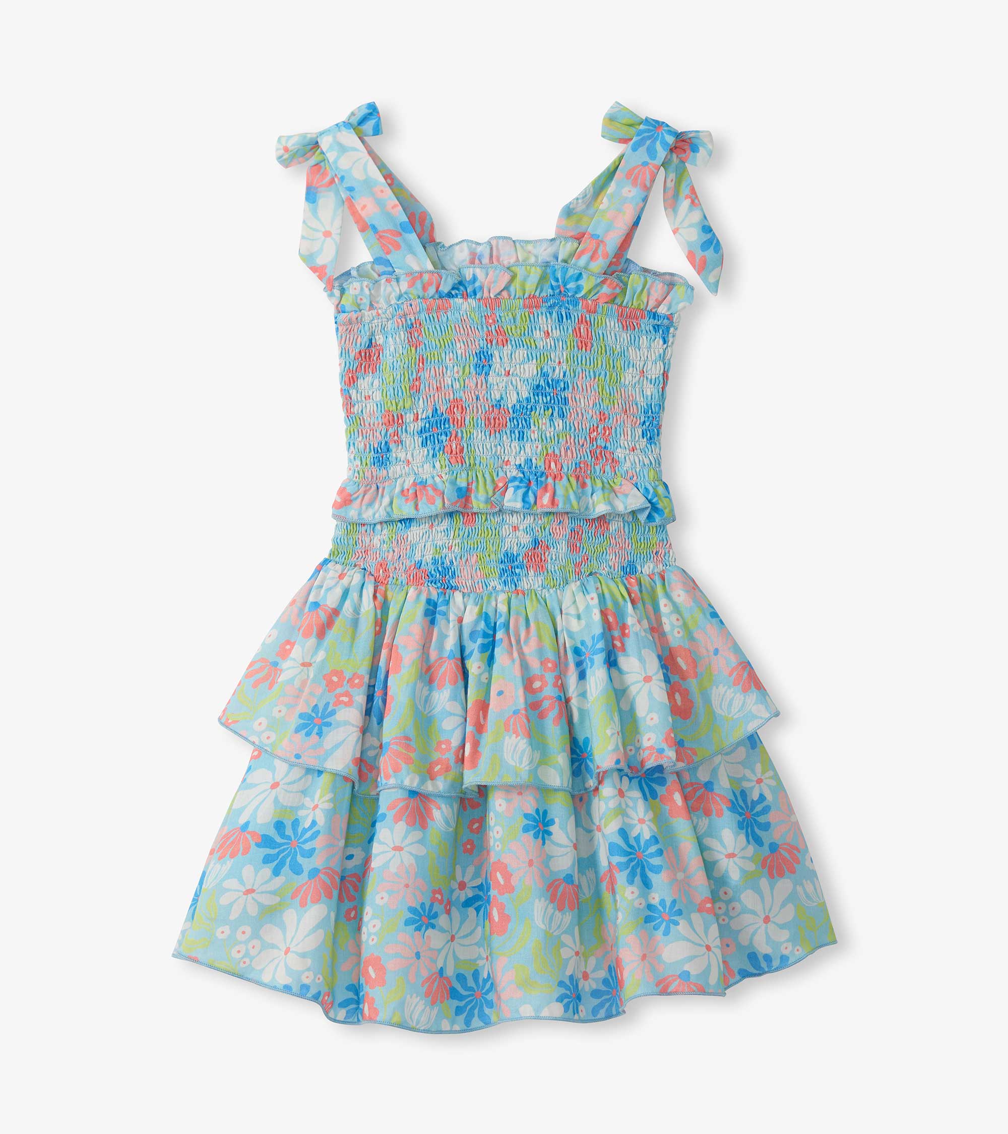 Girls Whimsical Flowers Smocked Angel Dress | Hatley Onsale Girls