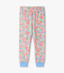 Girls Whimsical Flowers Cotton Pajama Set | Hatley Sale Girls