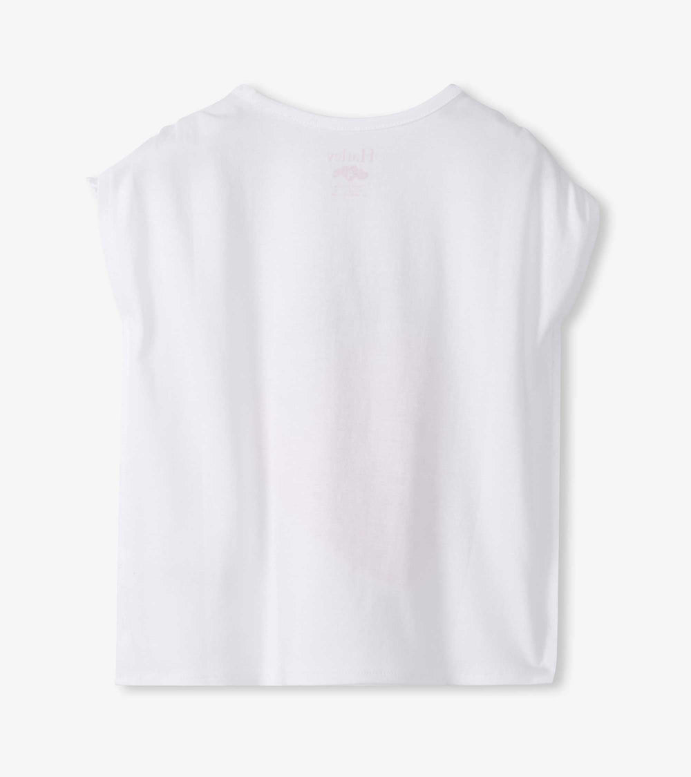 Girls Strawberry Cinched Shoulder Top | Hatley Onsale Girls