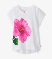 Girls Hibiscus Tie Front T-Shirt | Hatley
