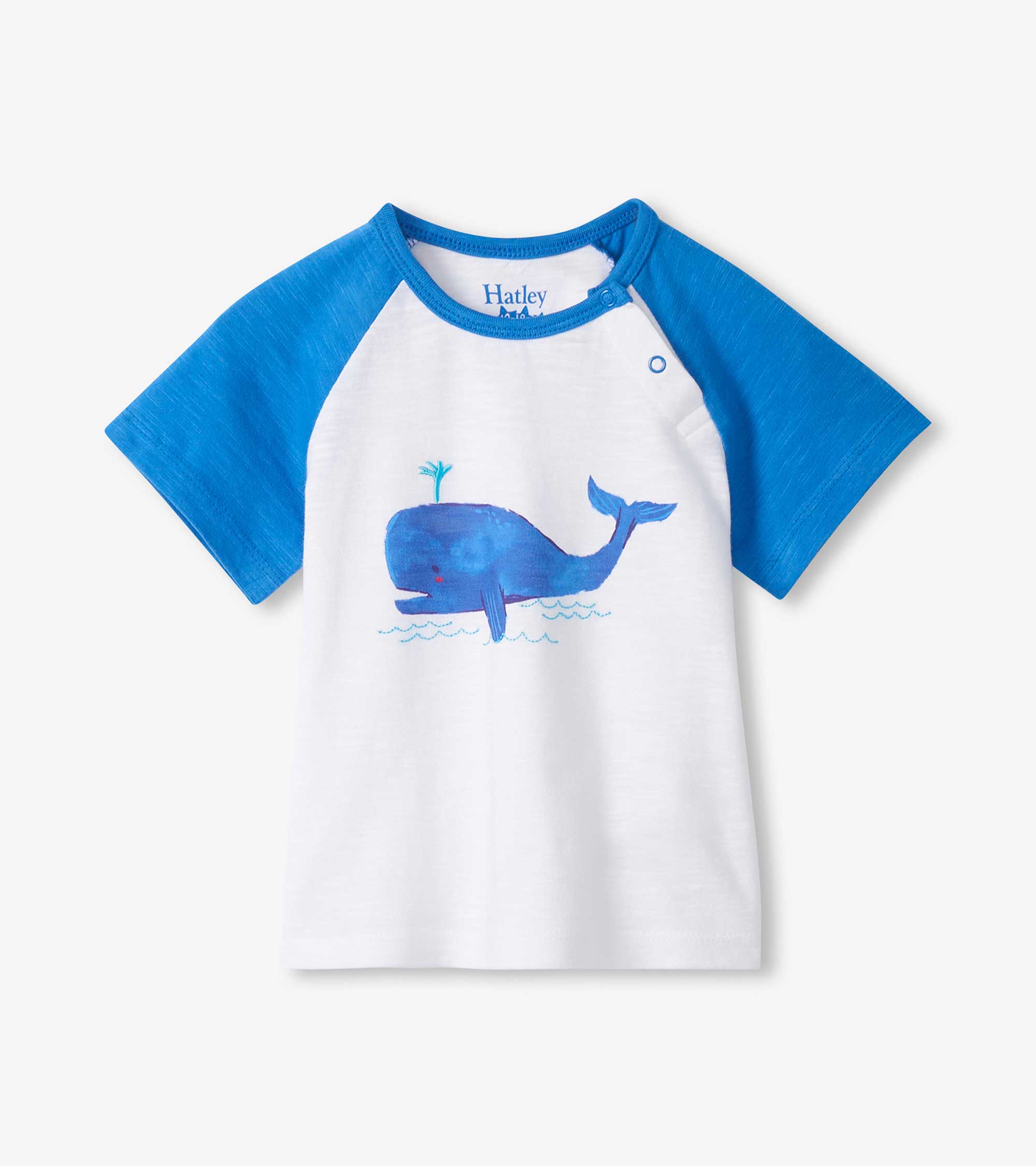 Baby & Toddler Boys Spouting Whale Raglan T-Shirt | Hatley Outlet Baby & Toddler
