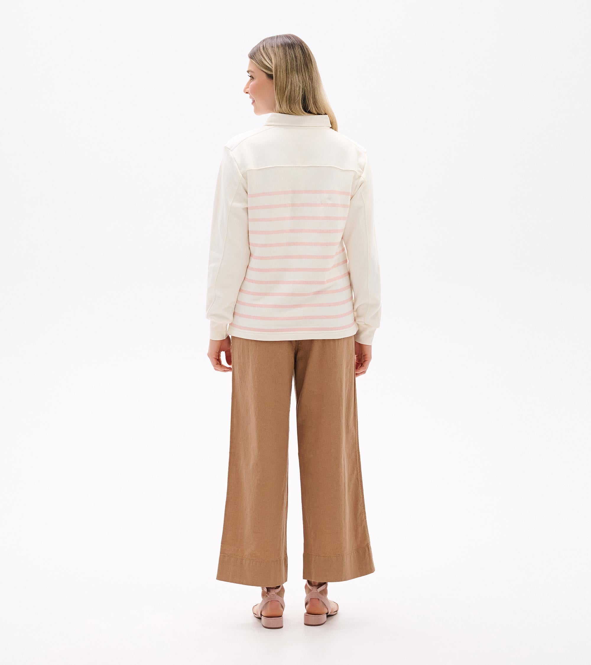 Coco Polo Top - Pink Stripes | Hatley Women