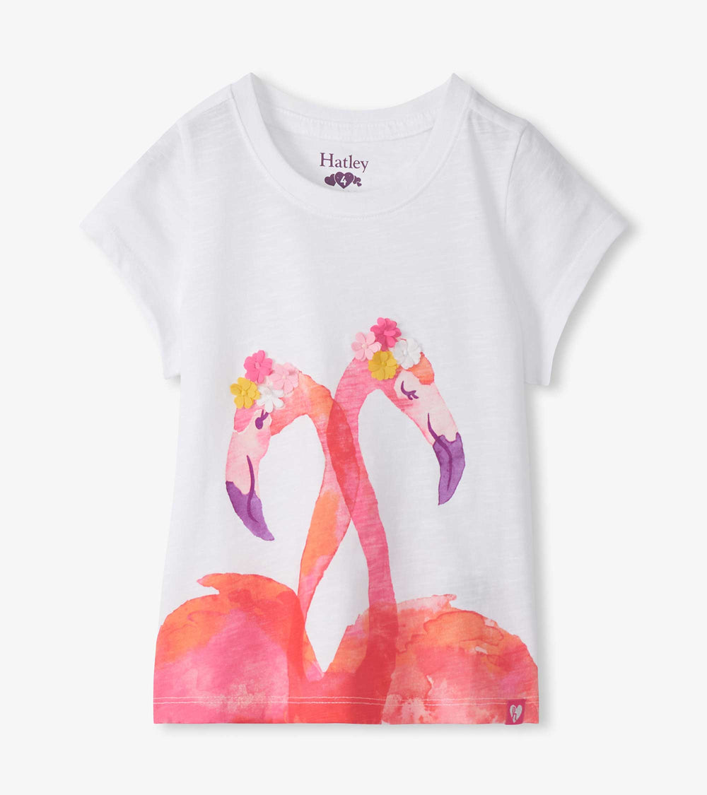 Girls Flamingos Graphic Tee | Hatley Sale Girls
