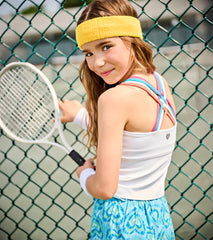 Girls White Strappy Active Tank | Hatley US Girls