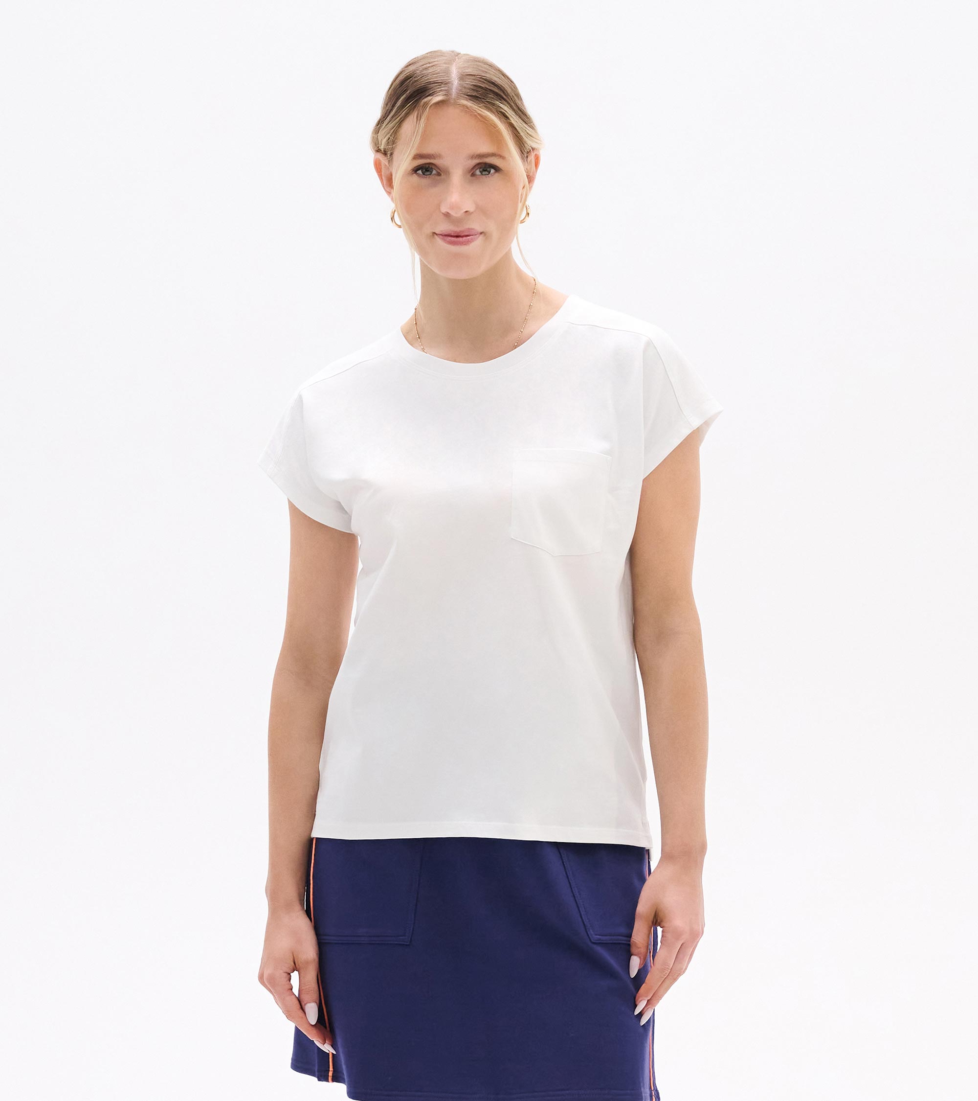 Ella Relaxed Tee - White | Hatley Women