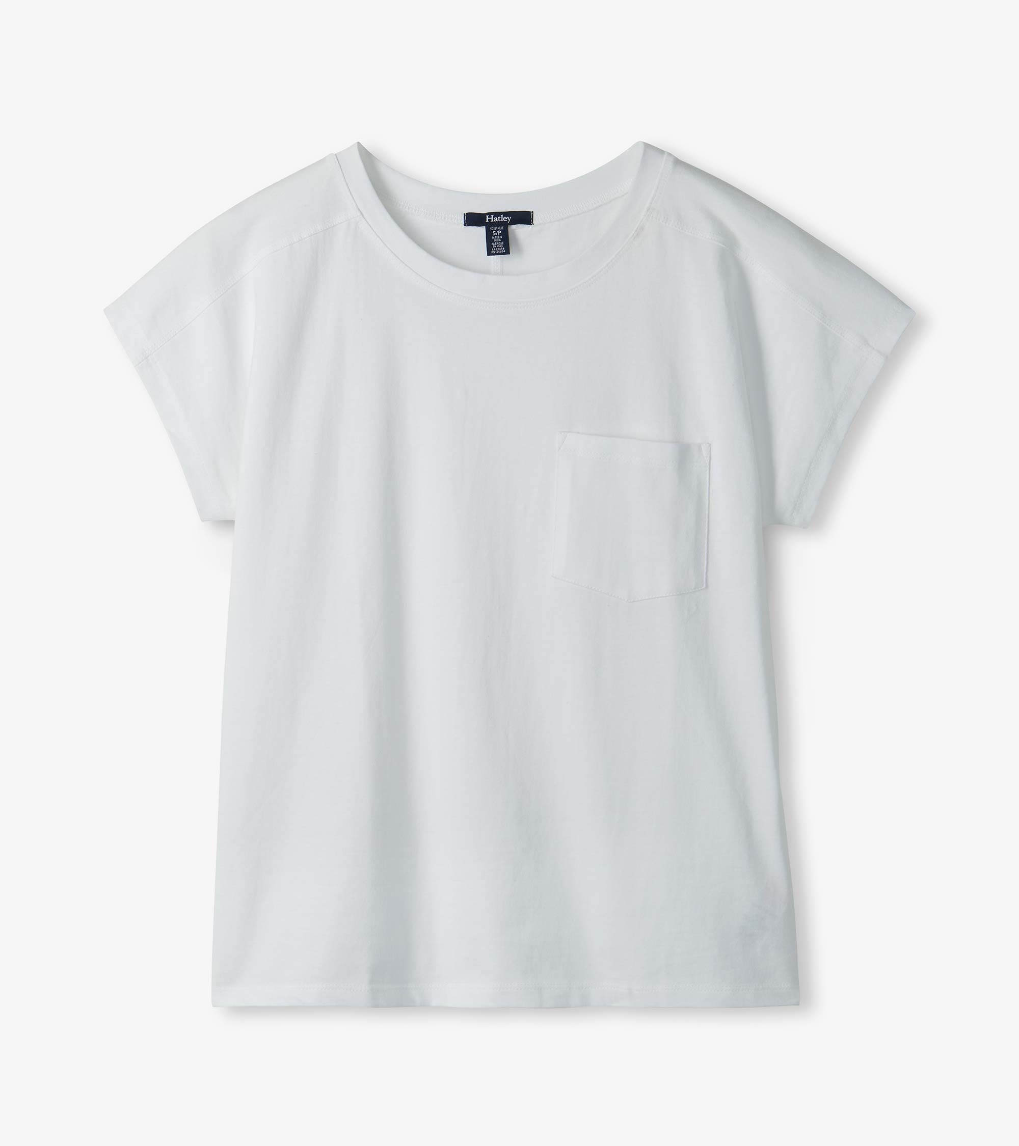 Ella Relaxed Tee - White | Hatley Women