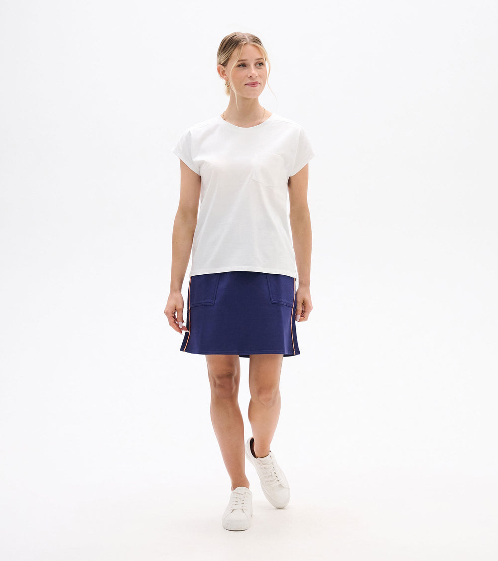 Ella Relaxed Tee - White | Hatley Women