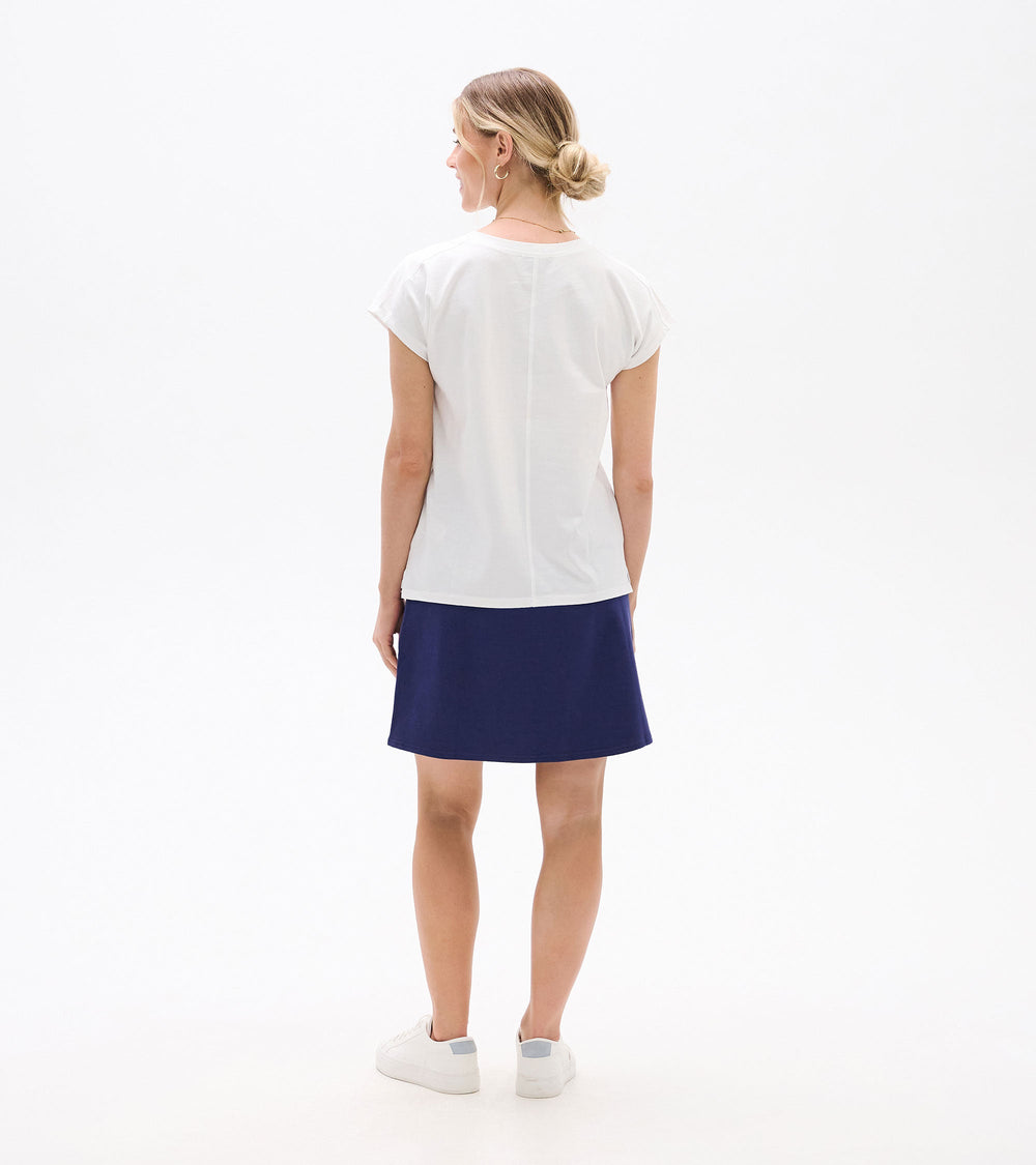 Ella Relaxed Tee - White | Hatley Women