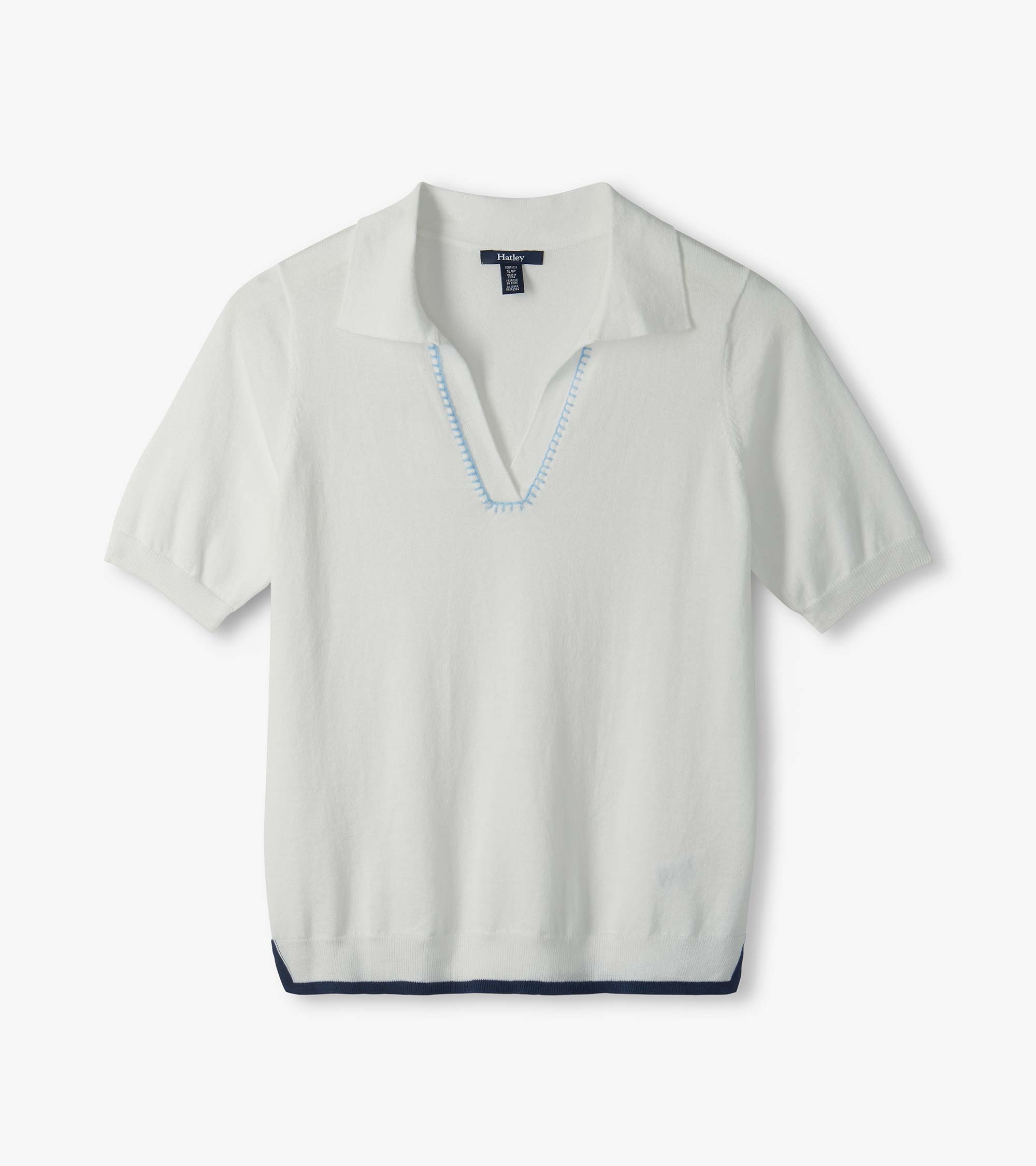 Johnny Collar Top - White | Hatley Discount Women