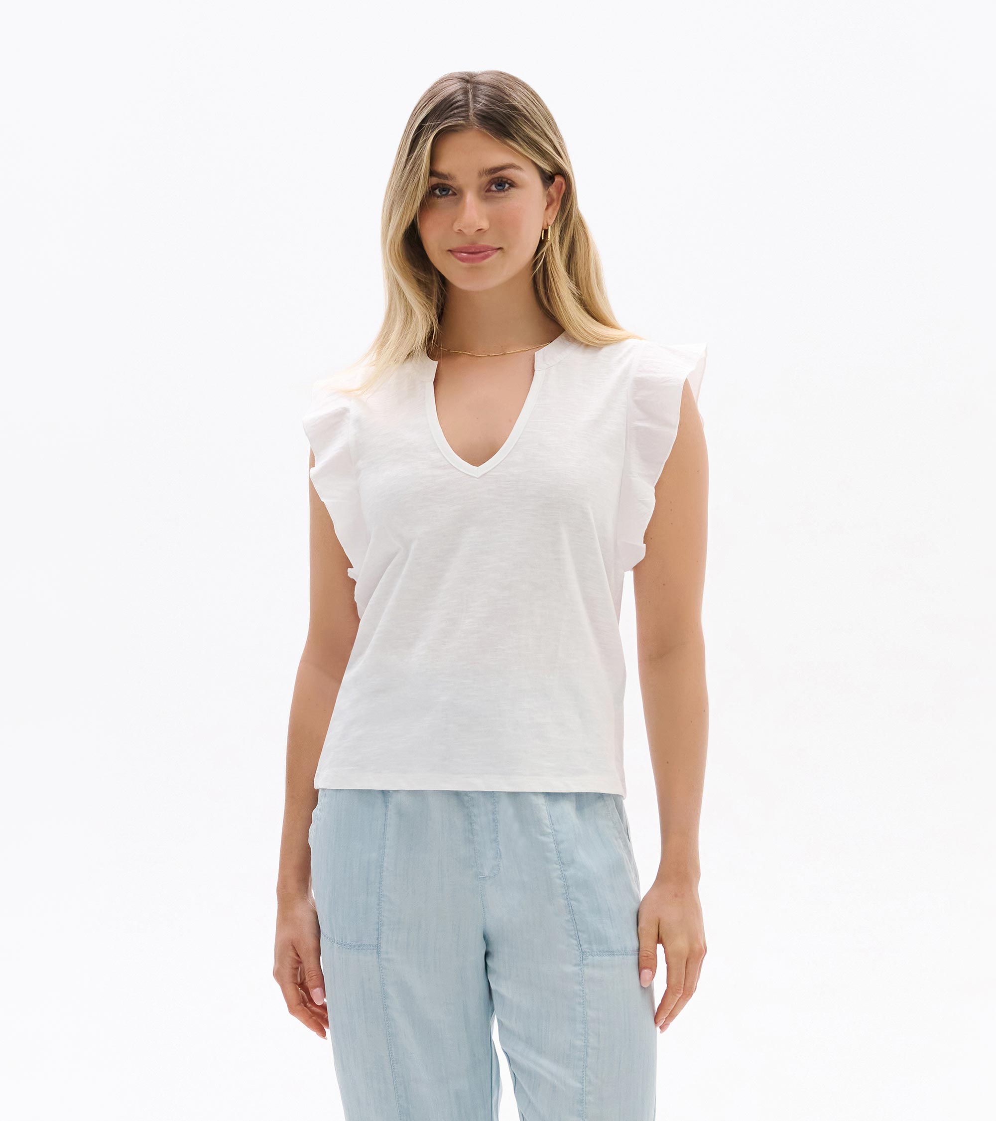 Mix Media Tank - White | Hatley For Women