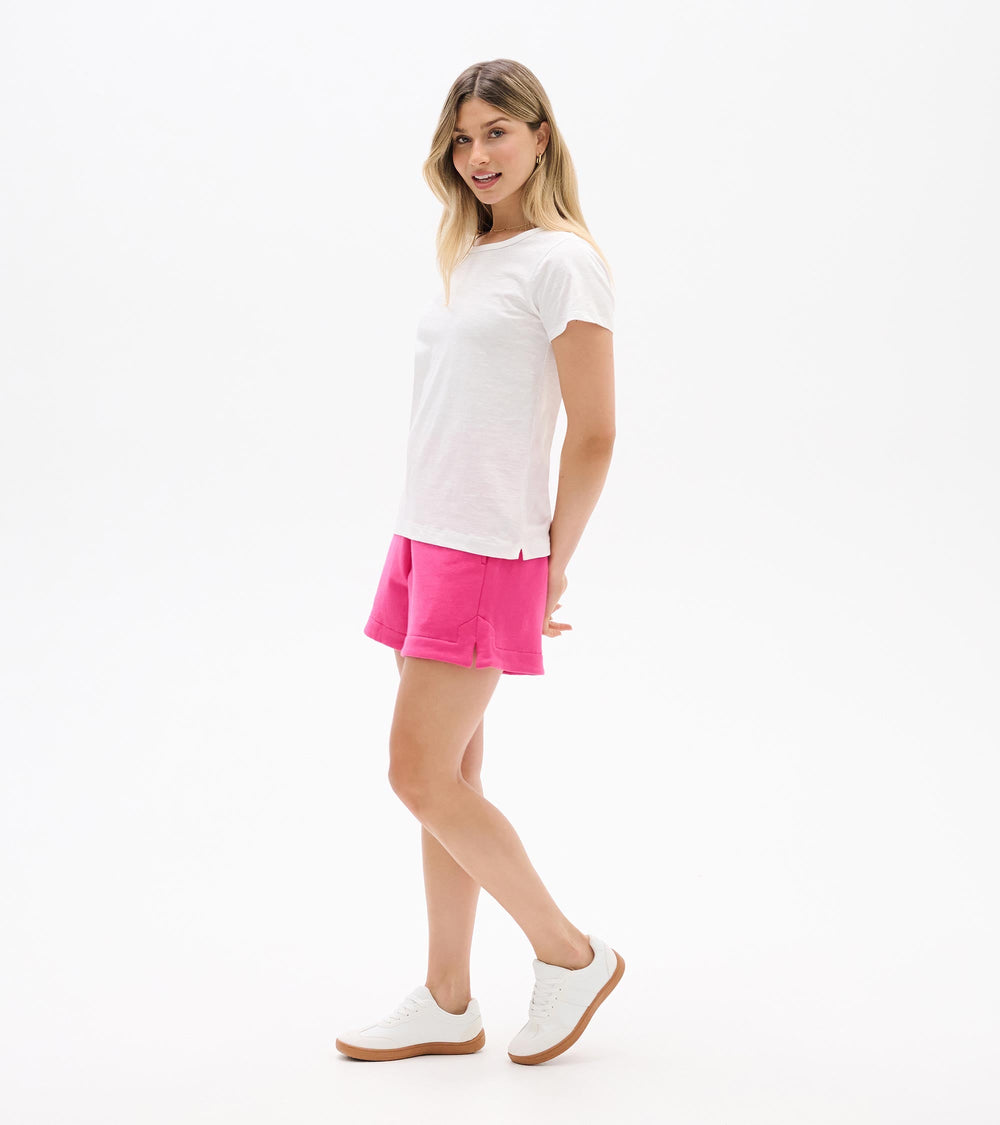 Essential Crew Neck Tee - White | Hatley US Women