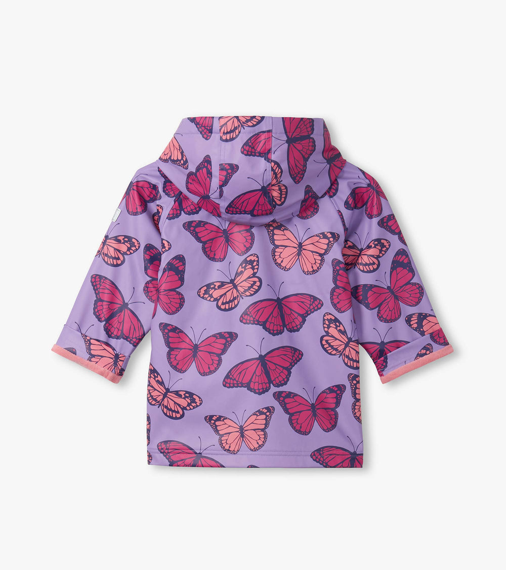 Girls Violet Butterflies Rain Jacket | Hatley Sale Girls