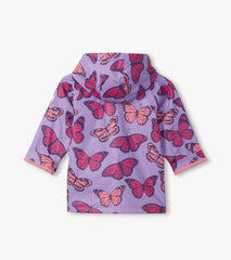 Girls Violet Butterflies Rain Jacket | Hatley Sale Girls