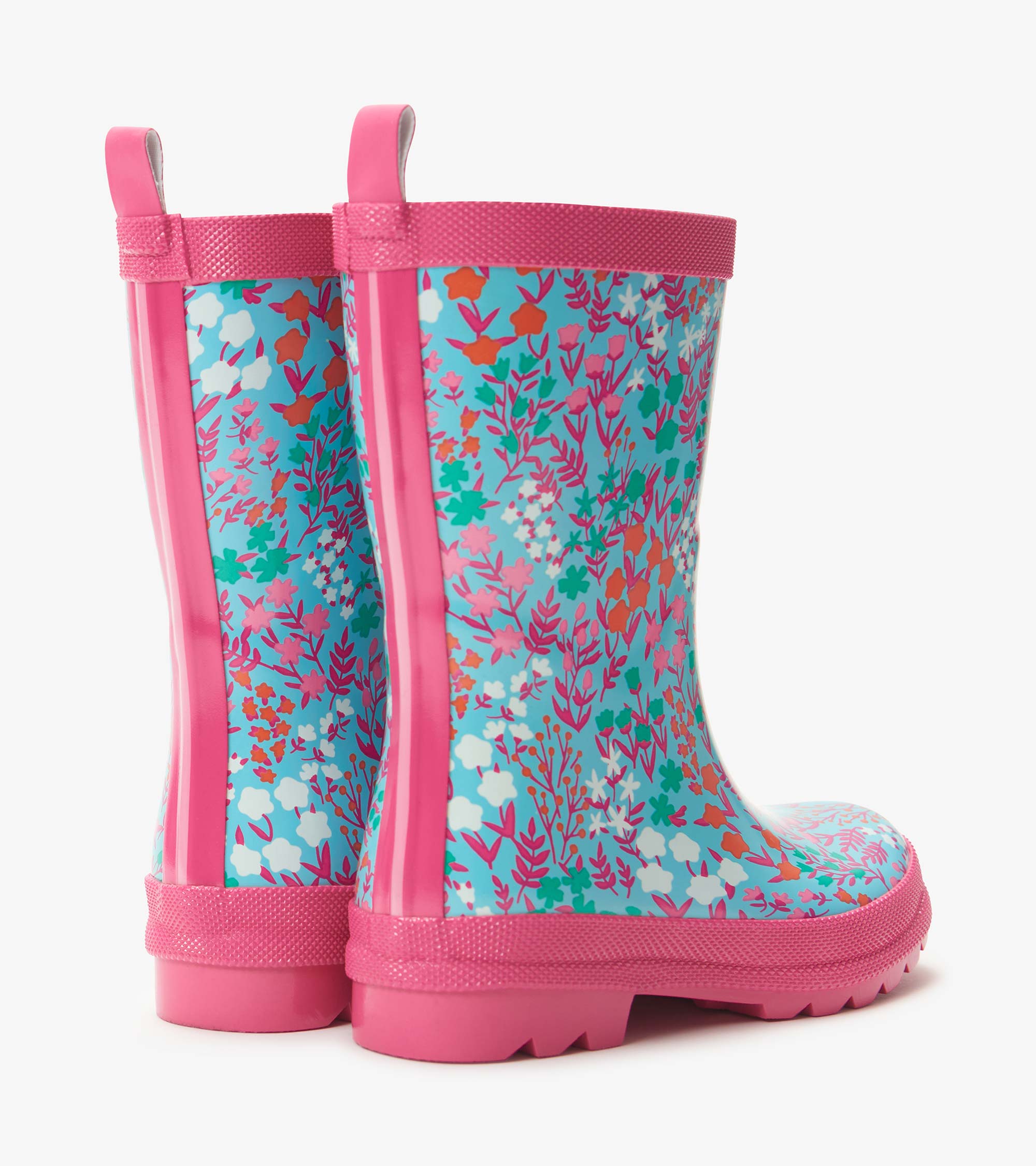 Girls Wildflowers Shiny Rain Boots | Hatley Discount Girls