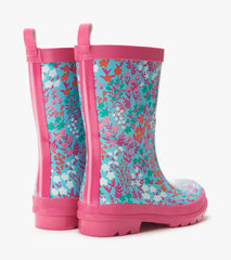 Girls Wildflowers Shiny Rain Boots | Hatley Discount Girls
