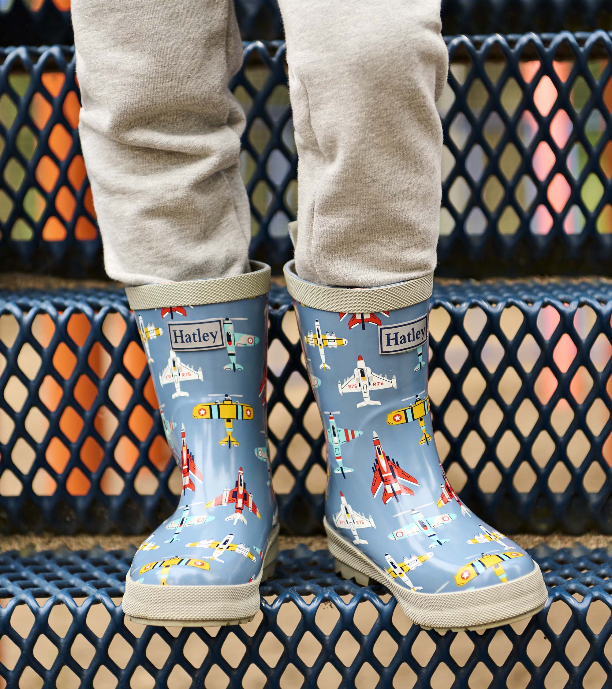 Boys Airplanes Shiny Rain Boots | Hatley Onsale Boys