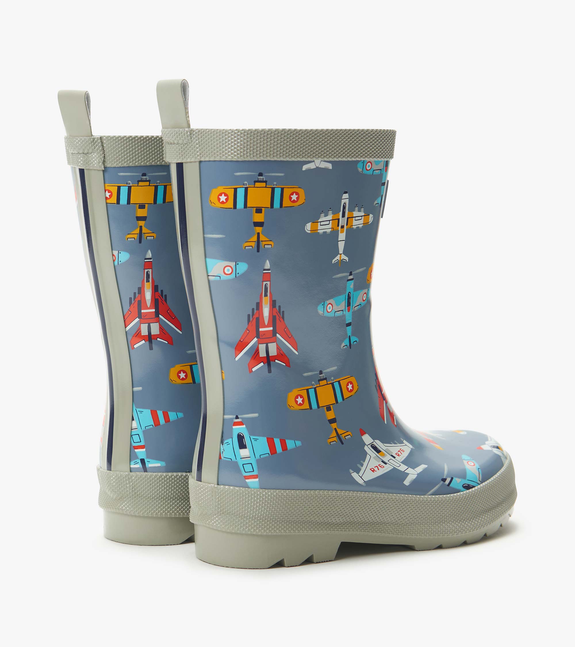 Boys Airplanes Shiny Rain Boots | Hatley Onsale Boys