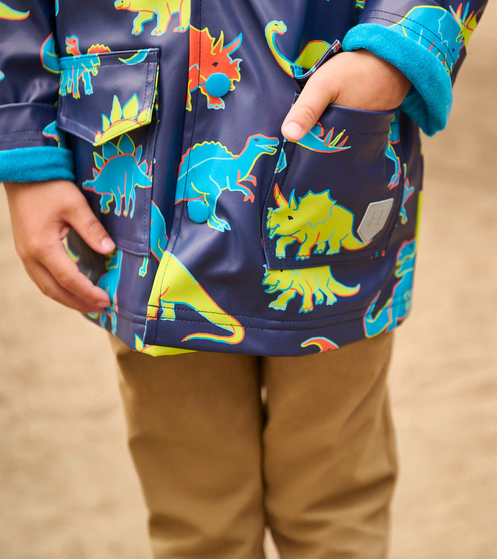 Boys Neon Dinos Rain Jacket | Hatley For Boys