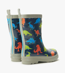 Boys Neon Dinos Shiny Rain Boots | Hatley Discount Boys
