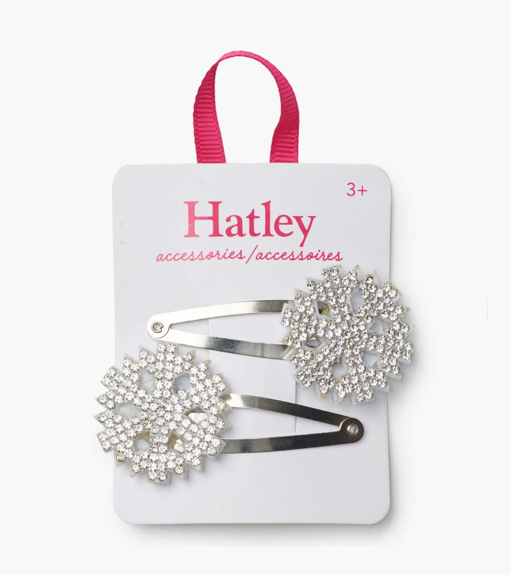 Hatley Accessories | Girls Festive Snowflakes Snap Clips