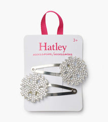Hatley Accessories | Girls Festive Snowflakes Snap Clips