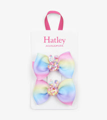 Hatley Accessories | Girls Glitter Bunnies Hair Clips