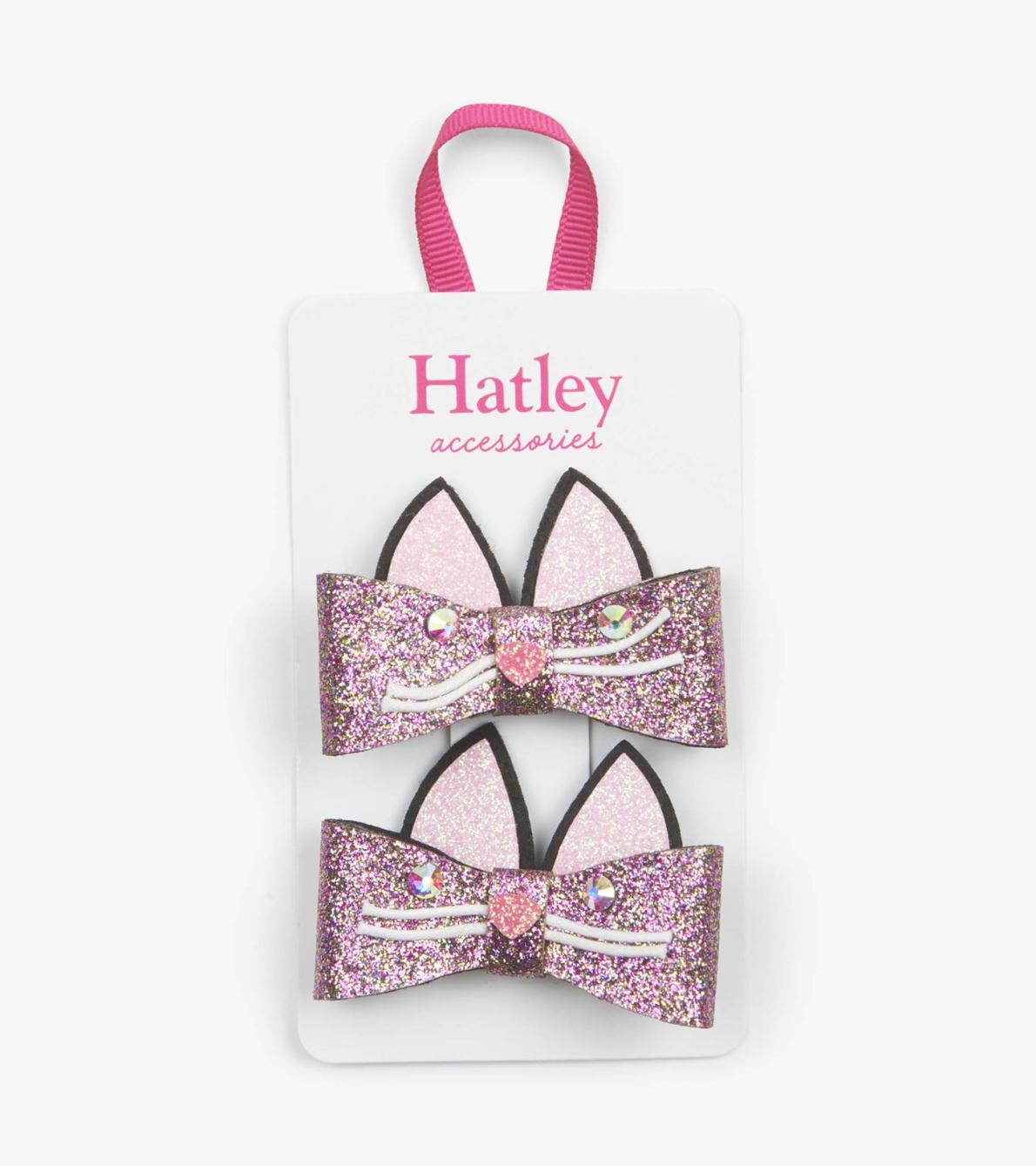 Hatley Accessories | Girls Glitter Kitties Hair Clips