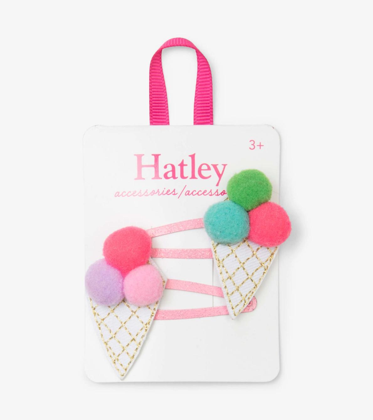 Hatley Accessories | Girls Pom Pom Cones Snap Clips