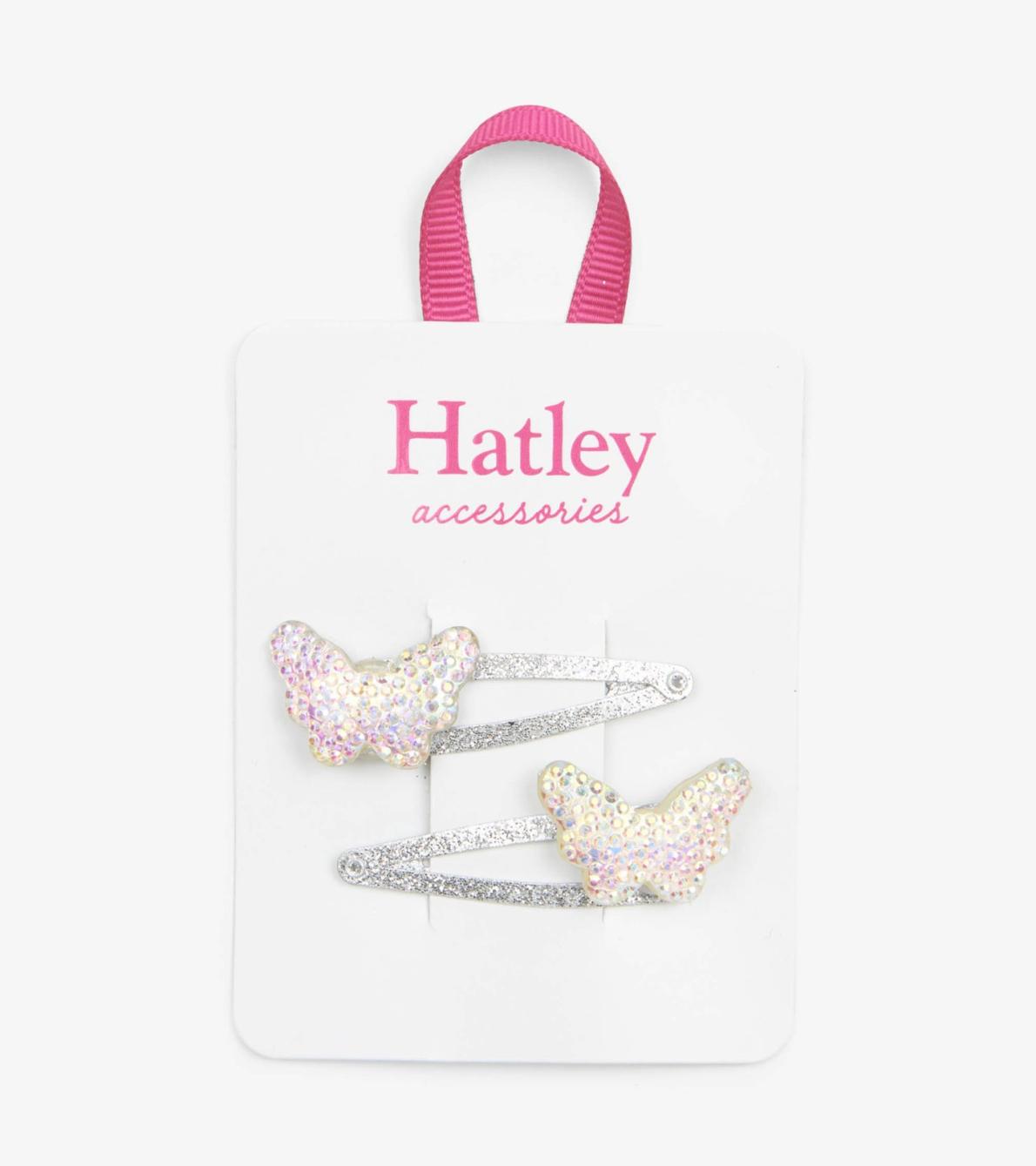 Hatley Accessories | Girls Sparkling Butterflies Snap Clips